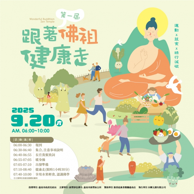 第一屆跟著佛祖健康走 錄取名單