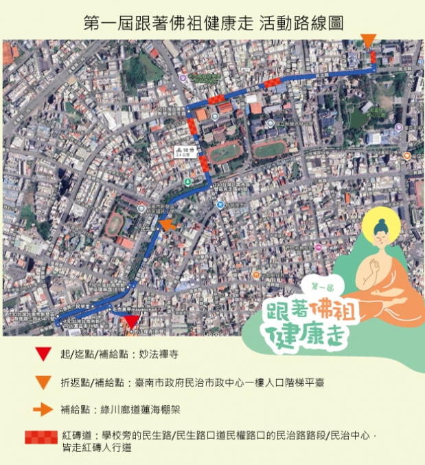 第一屆跟著佛祖健康走 報到須知和注意事項